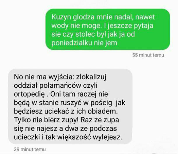 Obiad w szpitalu :D 