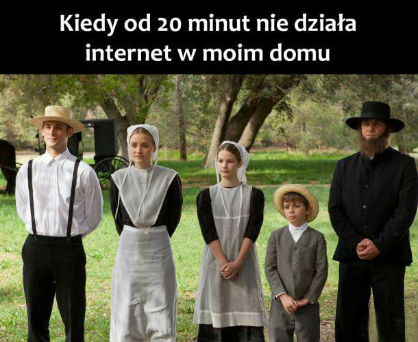 Brak internetu :D 