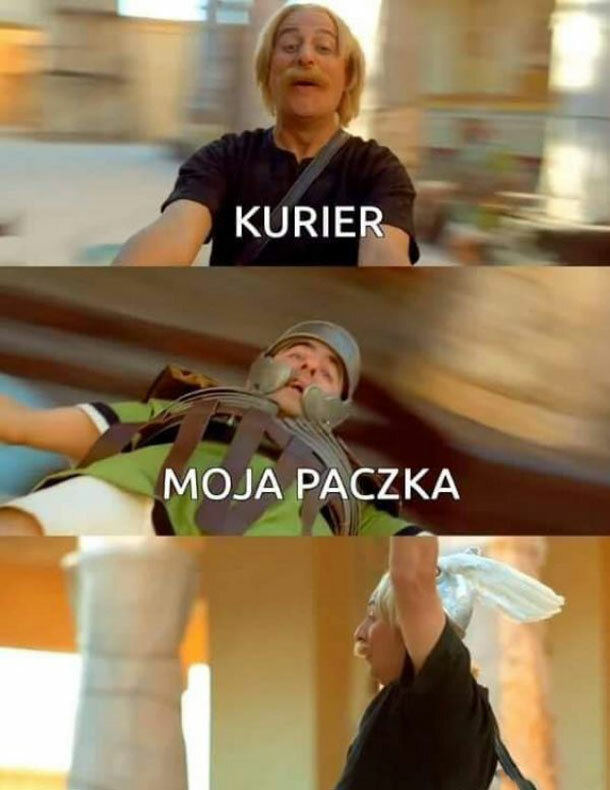 Kurier w akcji :D
