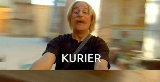 Kurier w akcji :D