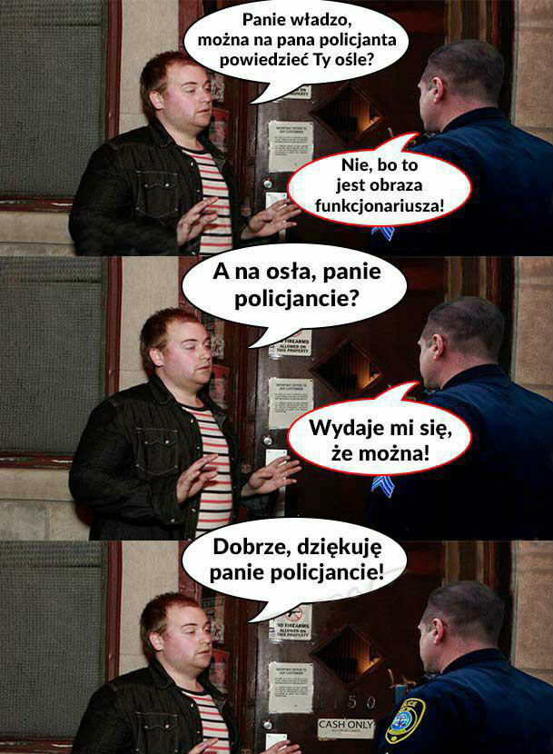 Kawał o policjantach :D