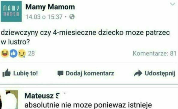 Czteromiesięczne dziecko 