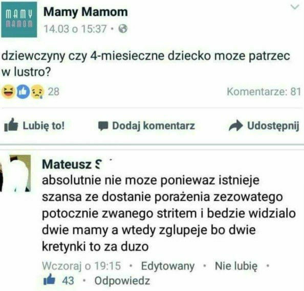 Czteromiesięczne dziecko 