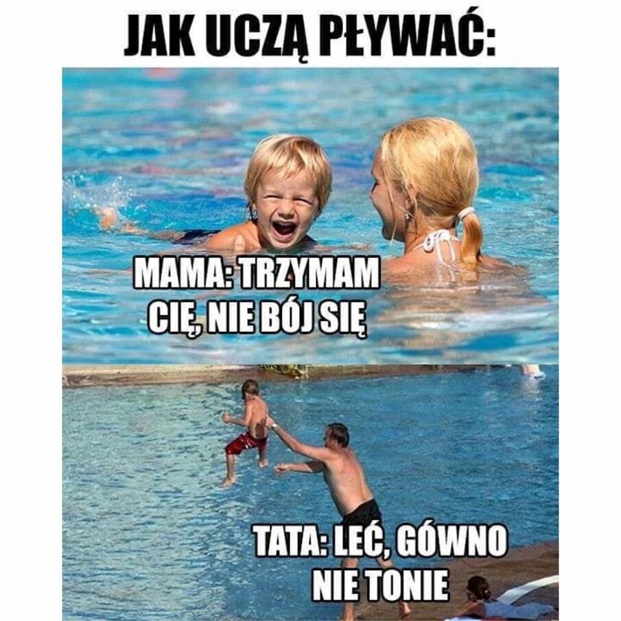 Nauka pływania :D