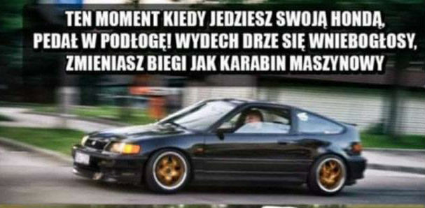 Najpiękniejszy moment w Hondzie 