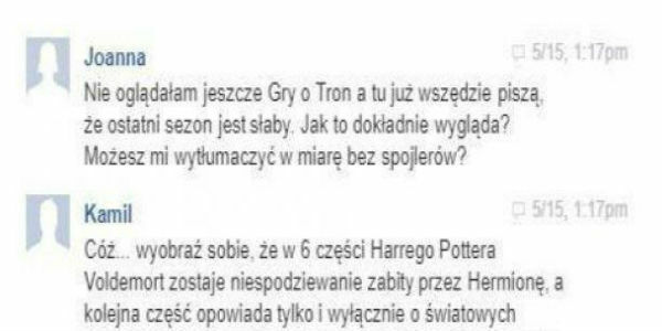 Gra o tron bez spojlerów XDDD