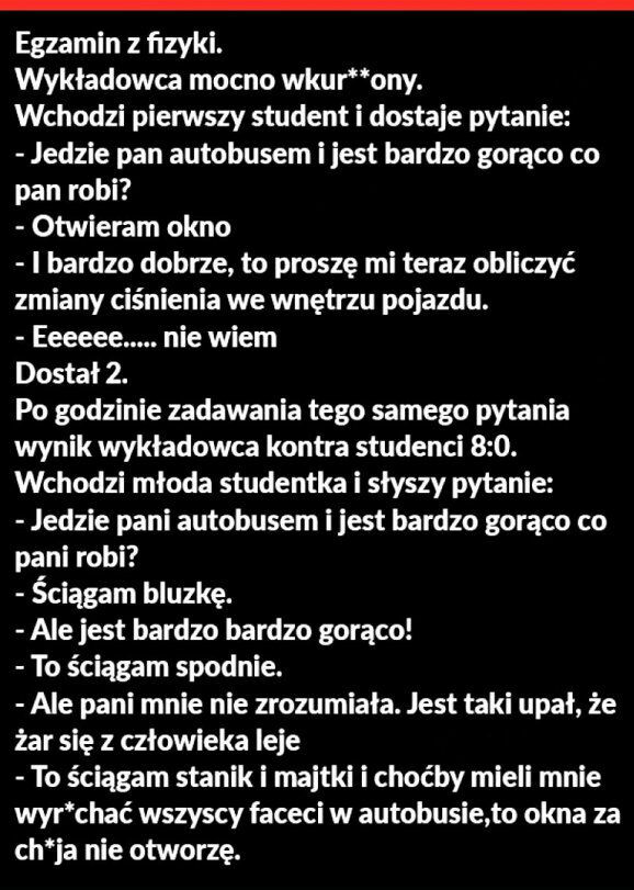 Egzamin z fizyki :D