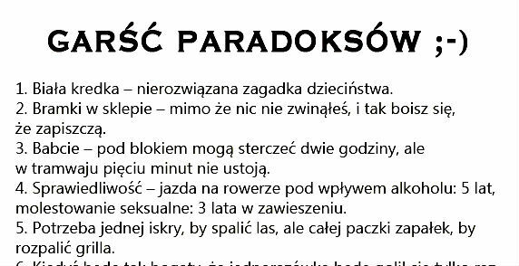 Garść paradoksów :D