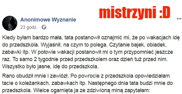 Wspomnienia z przedszkola :D