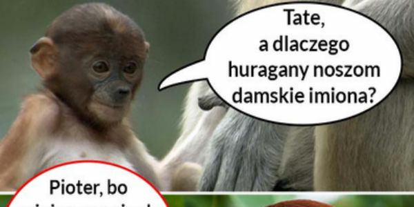 Dlaczego huragany mają damskie imiona? 