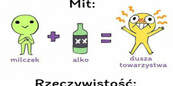 Milczek + alkohol = ?