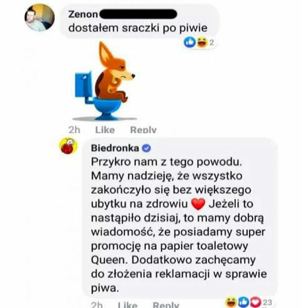 Epicka odpowiedź Biedry :D