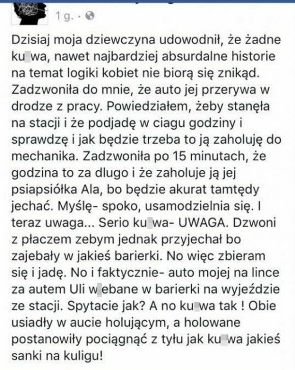 Holowanie samochodu z koleżanką :D