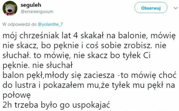 Jak zaorać dzieciaka jednym tekstem :D