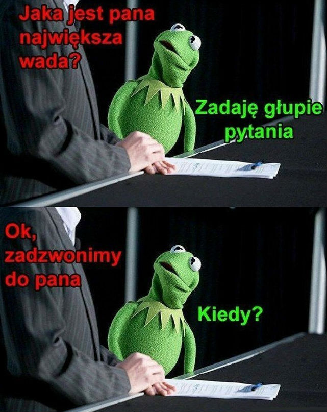 Największa pana wada? 