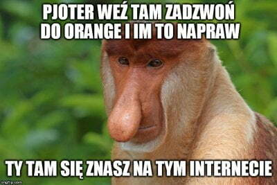 Pjoter weź tam do orendża zadzwoń