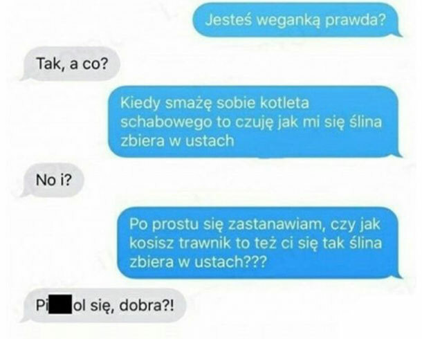 Jesteś weganką, prawda?
