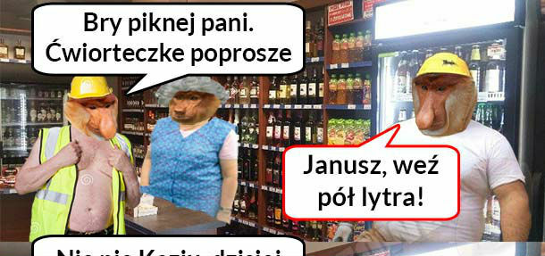 Janusz weź pół lytra