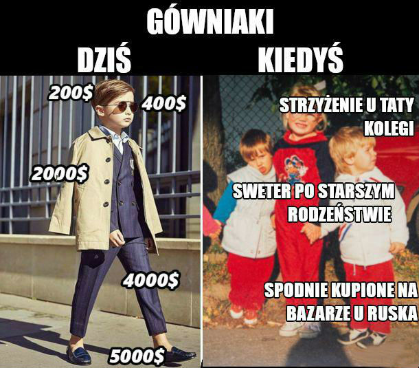 Dzieciaki kiedyś i dziś :D