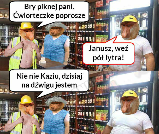 Janusz na robocie :D