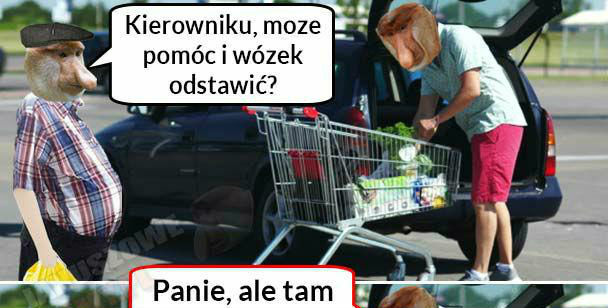 Janusz pod marketem :D