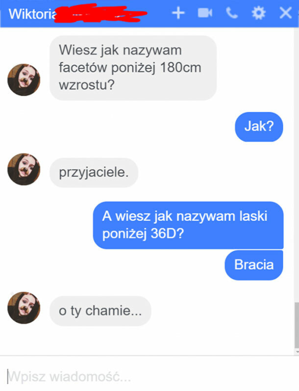 Błyskawiczna riposta :D Chłopak zaorał