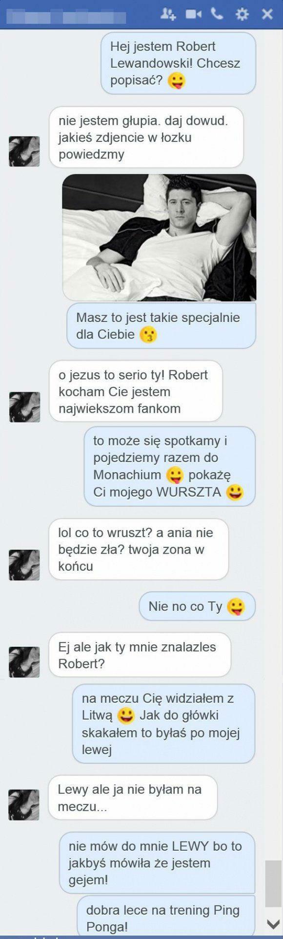 Wiadomość od Lewandowskiego :D