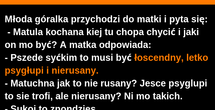 Jaki powinien być chłop :D