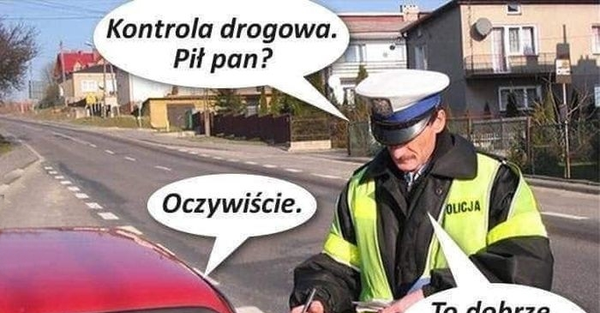 Kontrola drogowa i troskliwy policjant :D
