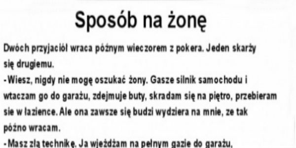 Sposób na żonę :D 
