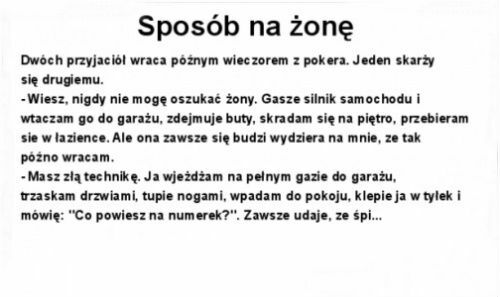Sposób na żonę :D 