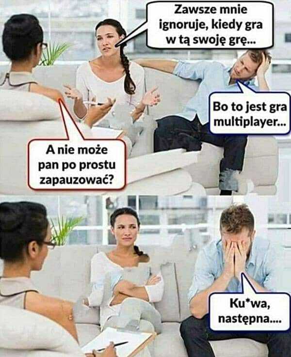 Ignoruje mnie...
