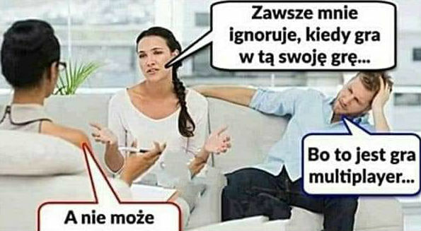 Ignoruje mnie...
