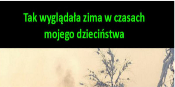 Zima kiedyś <3 