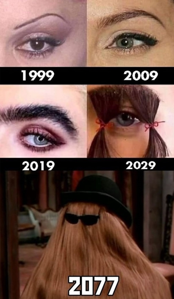 Ewolucja brwi :D