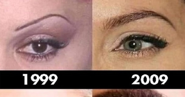 Ewolucja brwi :D