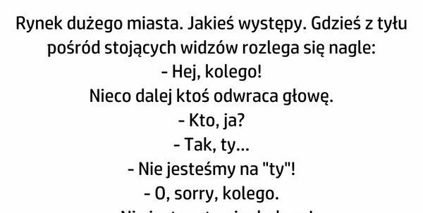 Elokwentna rozmowa i smutny finał :D