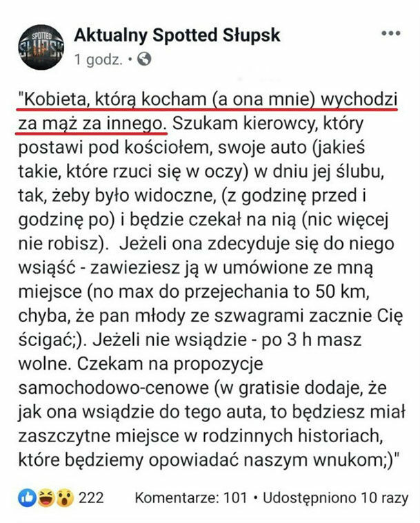 Bardzo nietypowe ogłoszenie