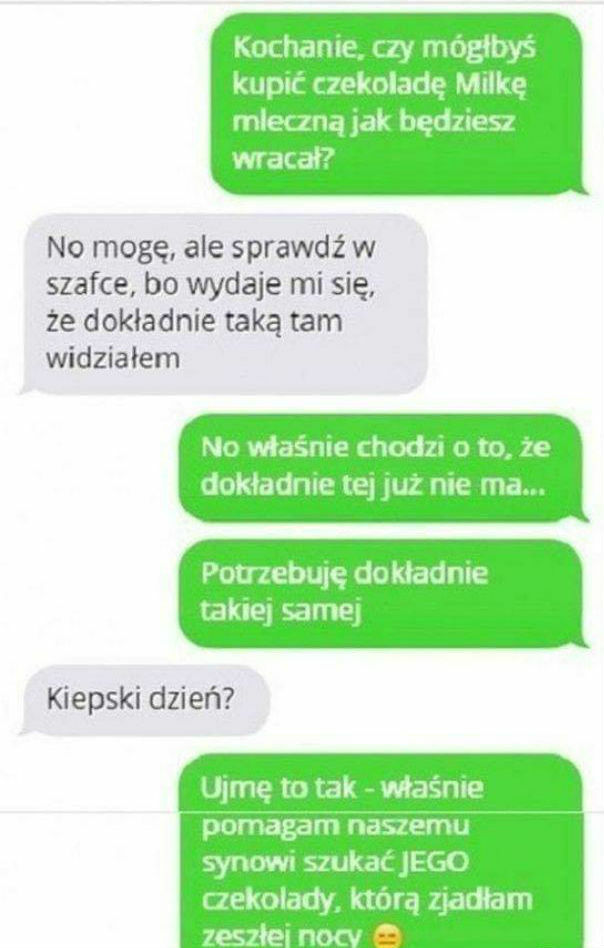 Zaginiona czekolada :D