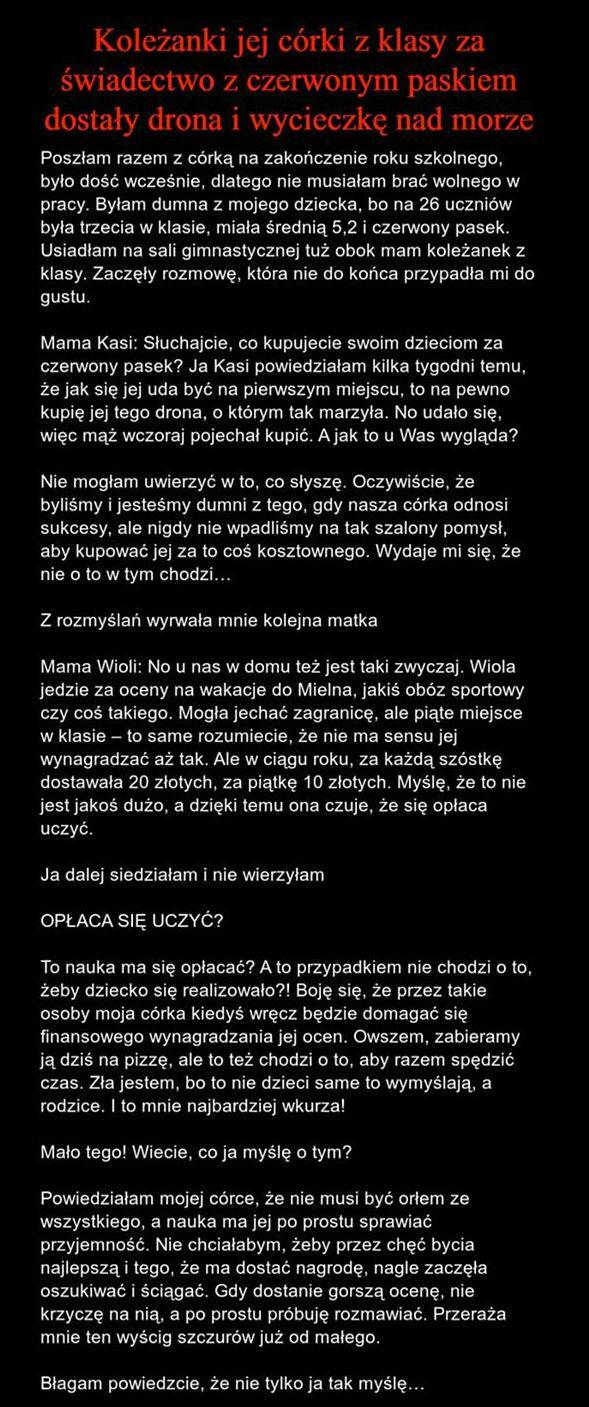 Czy powinno się nagradzać za naukę?