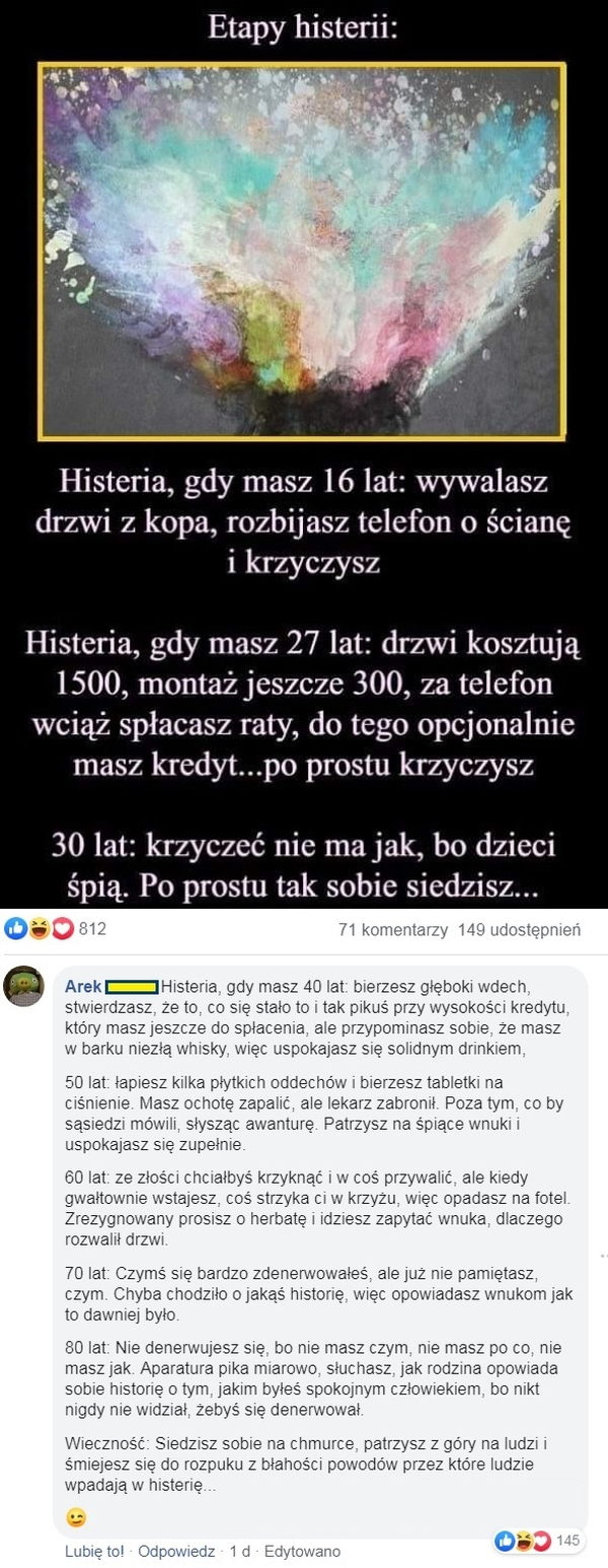Etapy histerii