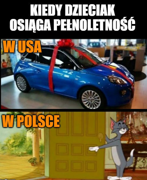 Pełnoletność w USA vs w Polsce :D
