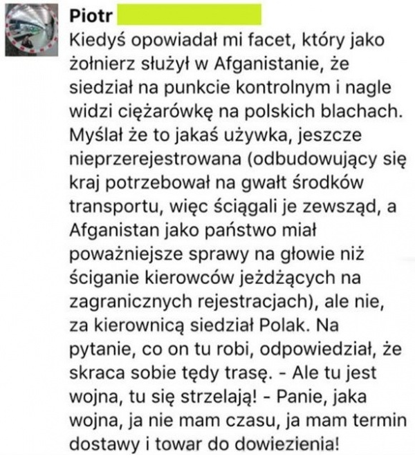 HIT! Polski kierowca ciężarówki w Afganistanie