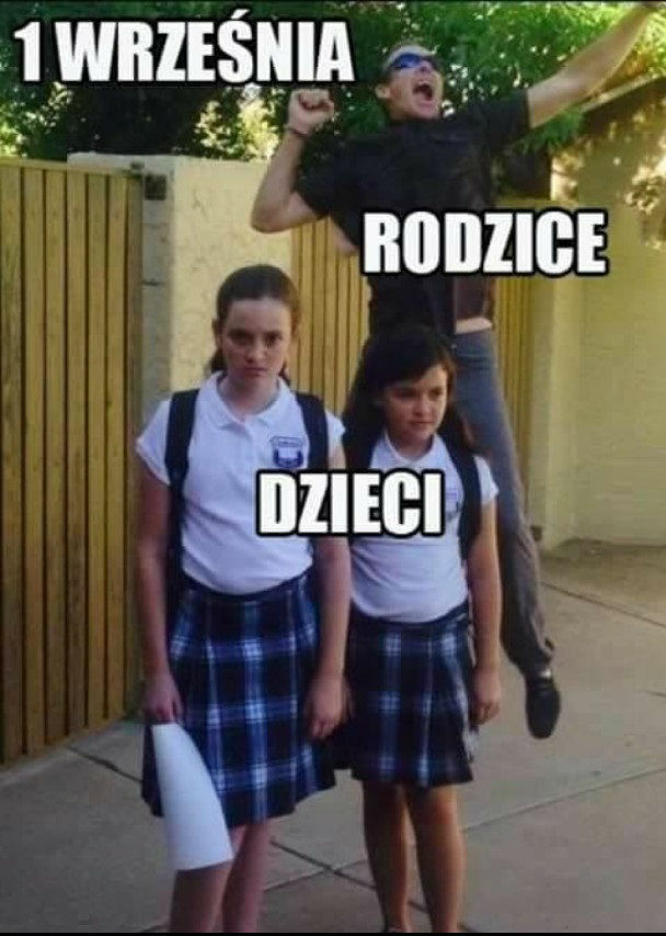 1 września. Jak, reagują rodzice, a jak dzieci :D