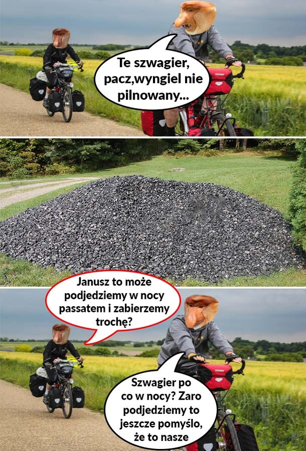 Co zrobić z niepilnowanym węglem? Janusz ma pomysł :D