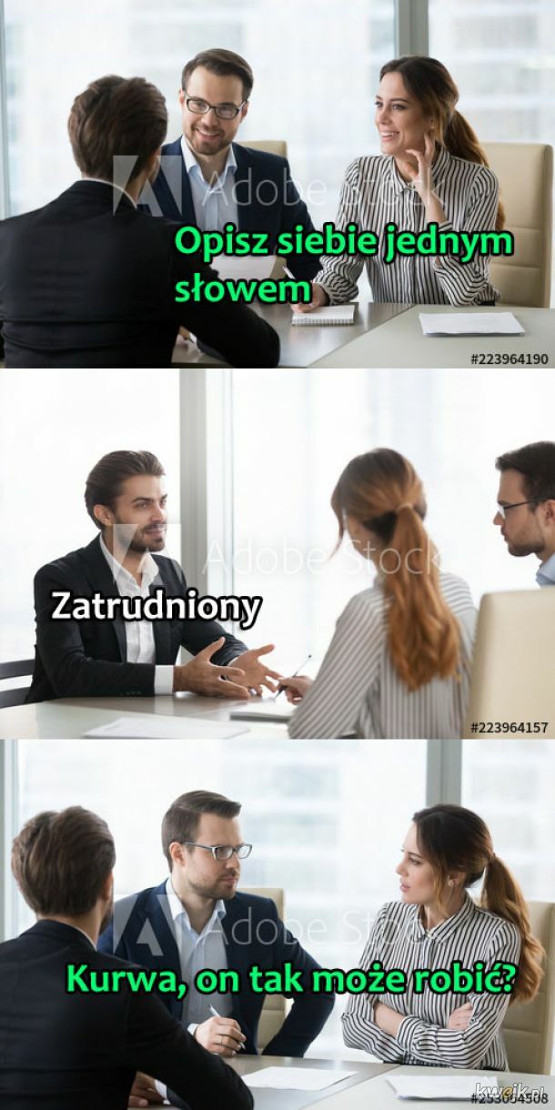 Opisał siebie jednym słowem. Epickim słowem :D