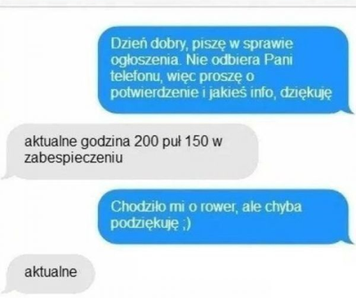 Nietypowa odpowiedź sprzedawcy :D