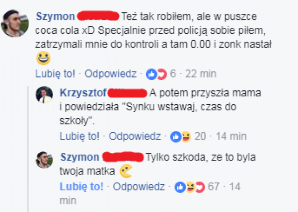 Sroga riposta Szymona :D