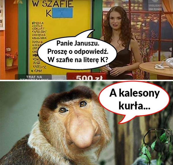 W szafie na literę 