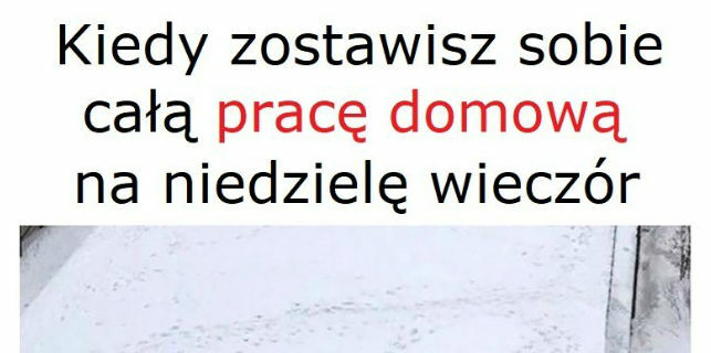 Co masz zrobić jutro zrób dzisiaj